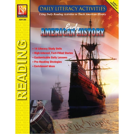 Remedia Publications Daily Literacy Activities - Early American History Reading 390